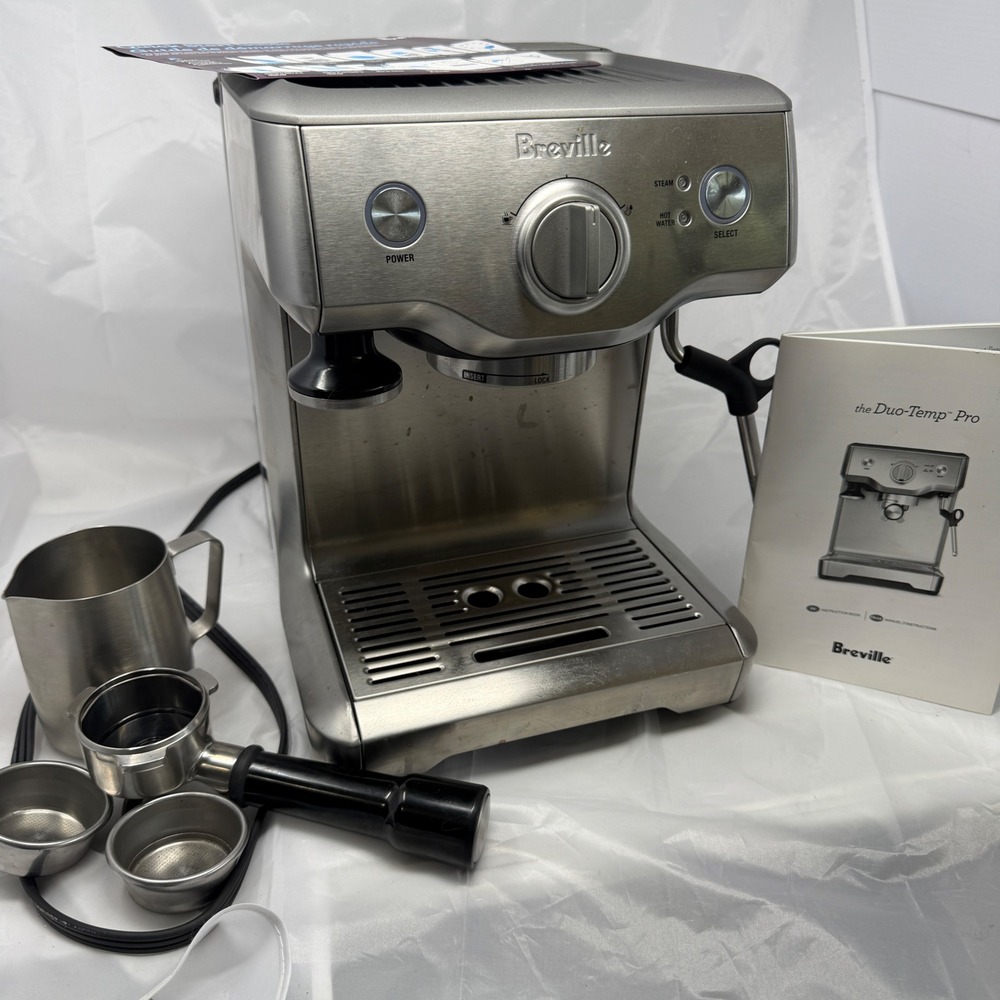 Breville Duo-Temp Pro Espresso Machine Silver BES810BSS Stainless Steel 1600W
